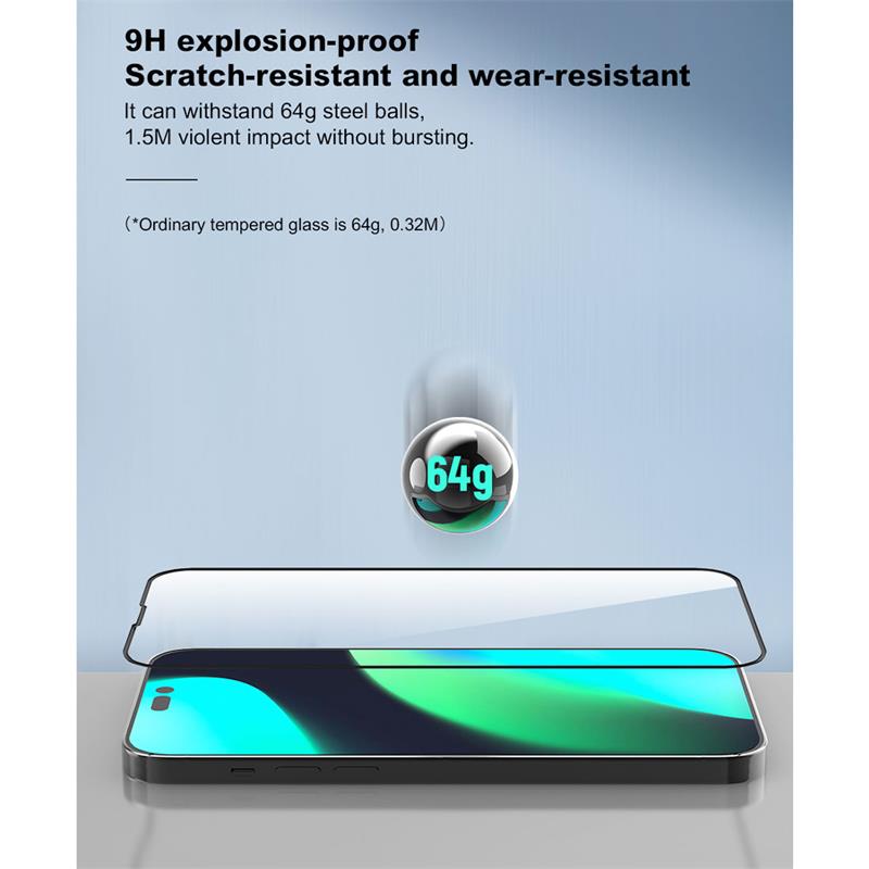 Devia ochranné sklo Van Series Silicone Edge pre iPhone 14 Plus/13 Pro Max - Black Frame 