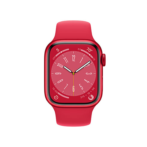 Apple Watch Series 8 GPS + Cellular 41mm (PRODUCT)RED hliníkové puzdro s (PRODUCT)RED športovým remienkom 
