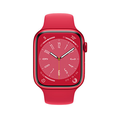 Apple Watch Series 8 GPS + Cellular 45mm (PRODUCT)RED hliníkové puzdro s (PRODUCT)RED športovým remienkom 