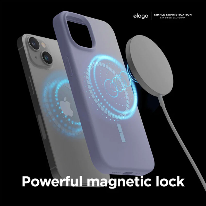 Elago kryt Silicone Case Magsafe pre iPhone 14 - Black 