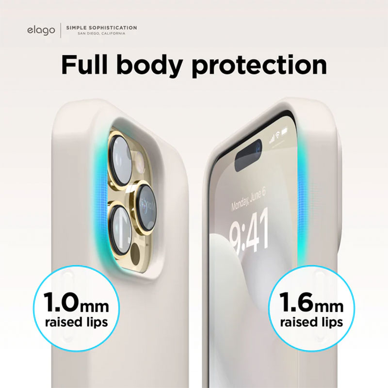 Elago kryt Silicone Case pre iPhone 14 Pro Max - Stone 