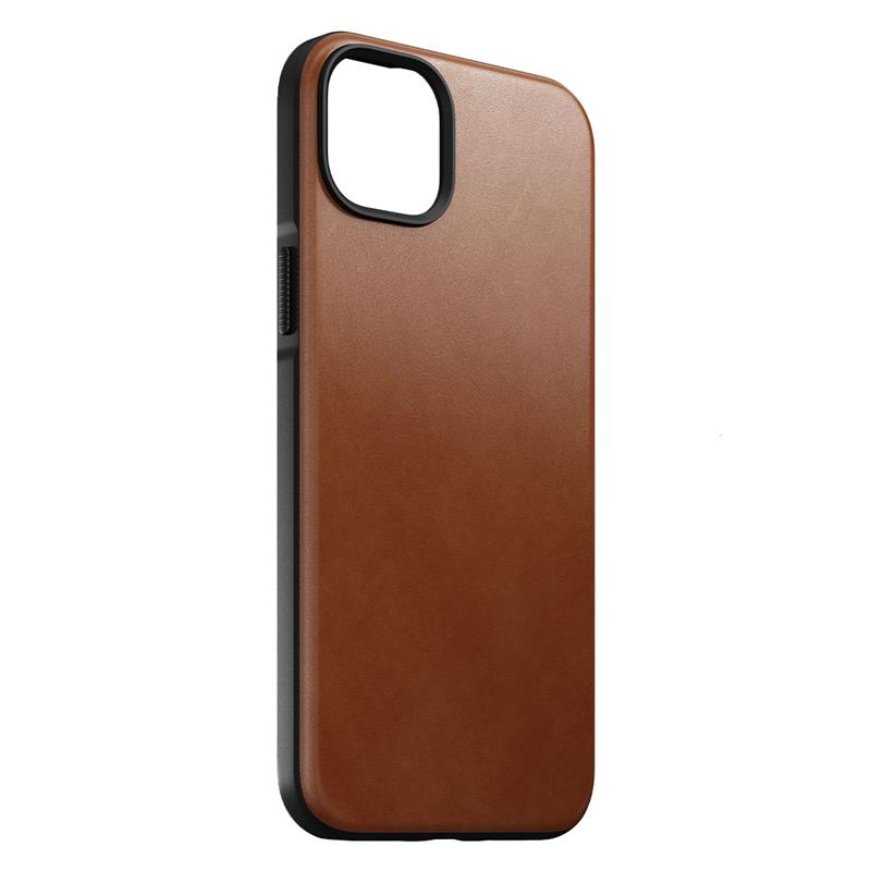Nomad kryt Modern Leather Case Magsafe pre iPhone 14 Plus - English Tan 