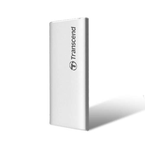 Transcend SSD 500GB ESD260C USB 3.1 Gen 2 - Silver Aluminium