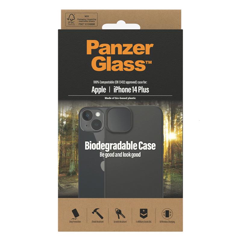 PanzerGlass kryt Biodegradable Case pre iPhone 14 Plus - Black 