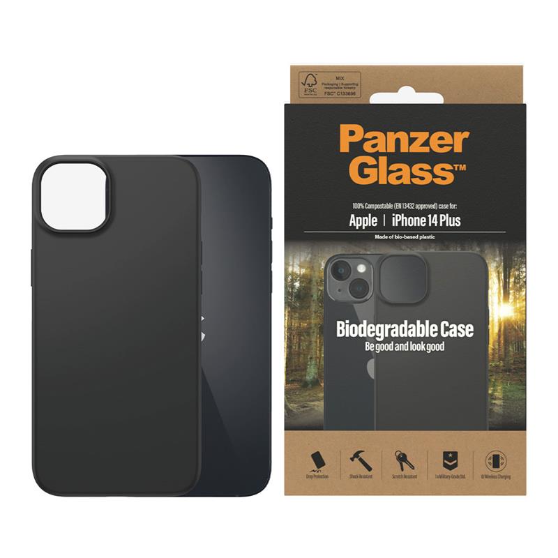 PanzerGlass kryt Biodegradable Case pre iPhone 14 Plus - Black 