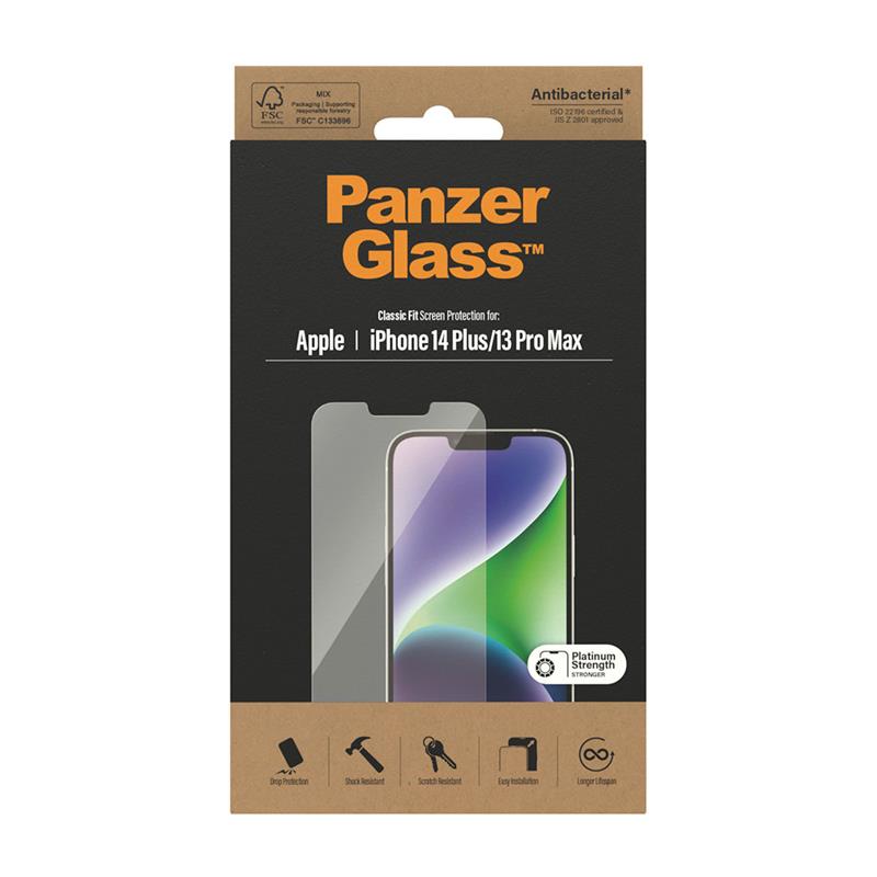 PanzerGlass ochranné sklo Classic Fit AB pre iPhone 14 Plus - Clear 