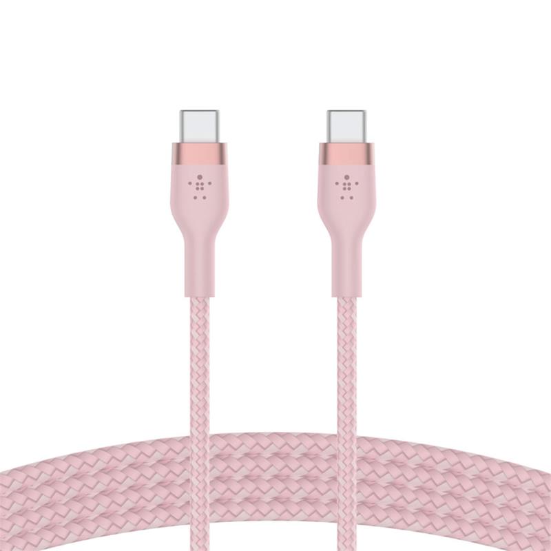Belkin kábel Boost Charge Pro Flex USB-C to USB-C 1m - Pink 