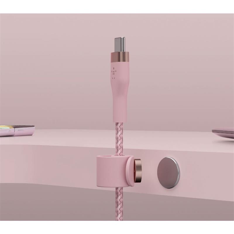 Belkin kábel Boost Charge Pro Flex USB-C to USB-C 1m - Pink 