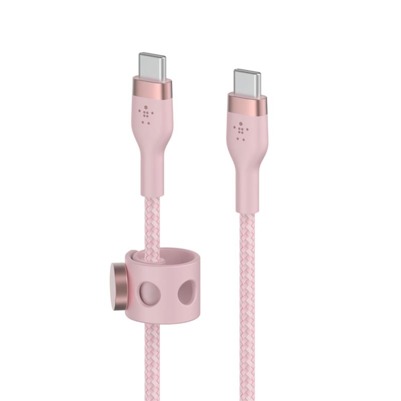 Belkin kábel Boost Charge Pro Flex USB-C to USB-C 2m - Pink 