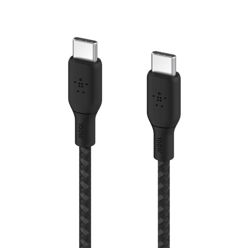 Belkin kábel Boost Charge Double-Braided USB-C to USB-C 100W 3m - Black 