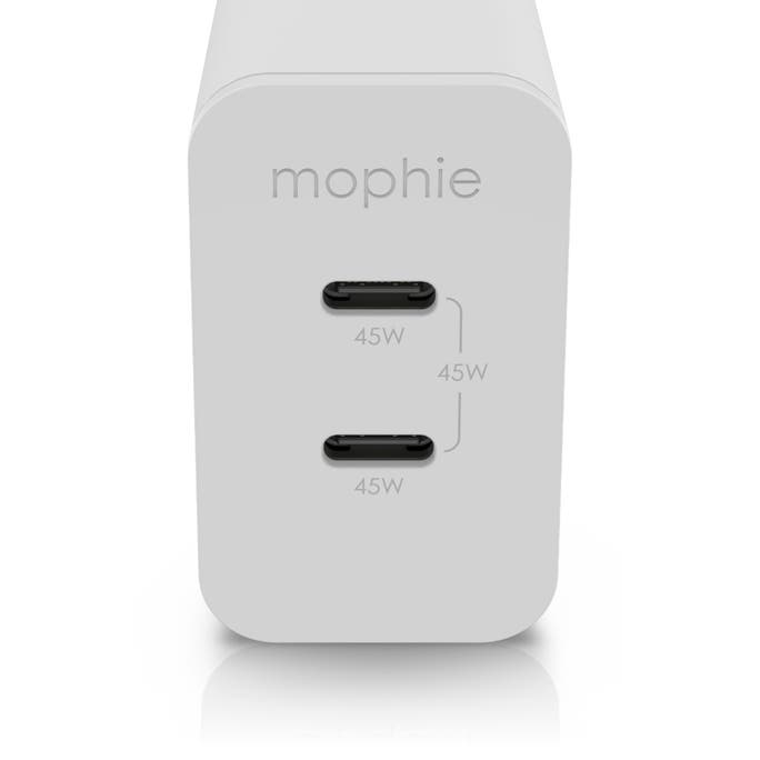 Mophie - Sieťový adaptér 45W GaN USB-C PD - biela 