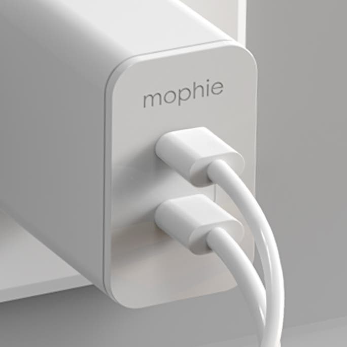 Mophie - Sieťový adaptér 45W GaN USB-C PD - biela 