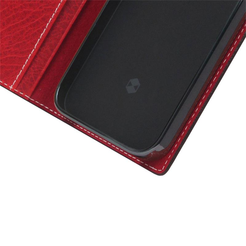 SLG Design puzdro D7 Italian Wax Leather pre iPhone 14 Plus - Red 