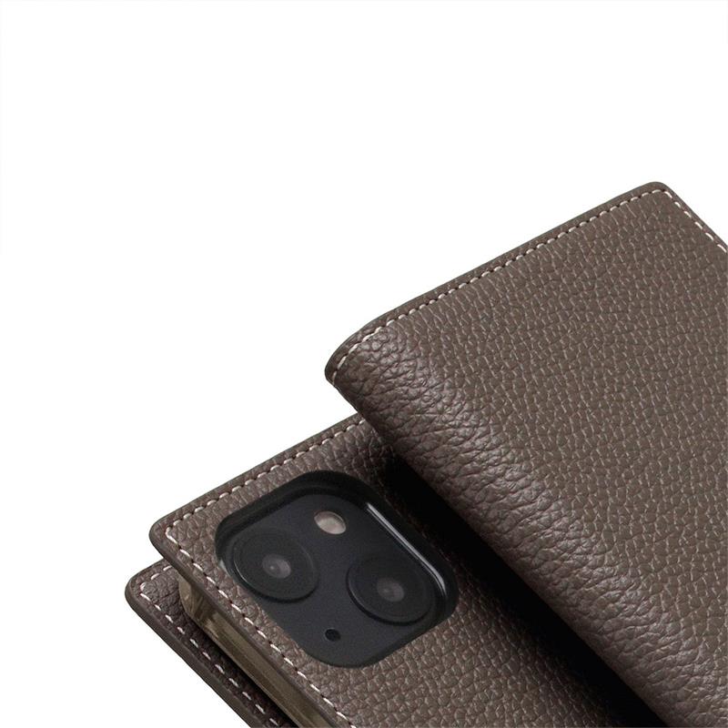 SLG Design puzdro D8 Full Grain Leather pre iPhone 14 - Etoff Cream 