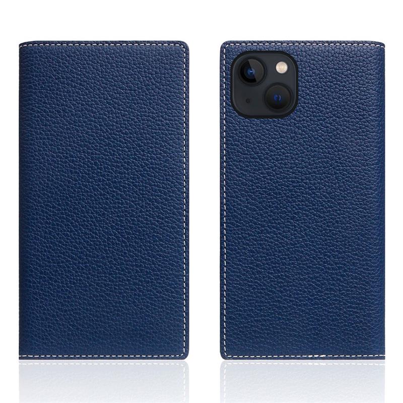 SLG Design puzdro D8 Full Grain Leather pre iPhone 14 - Navy Blue 