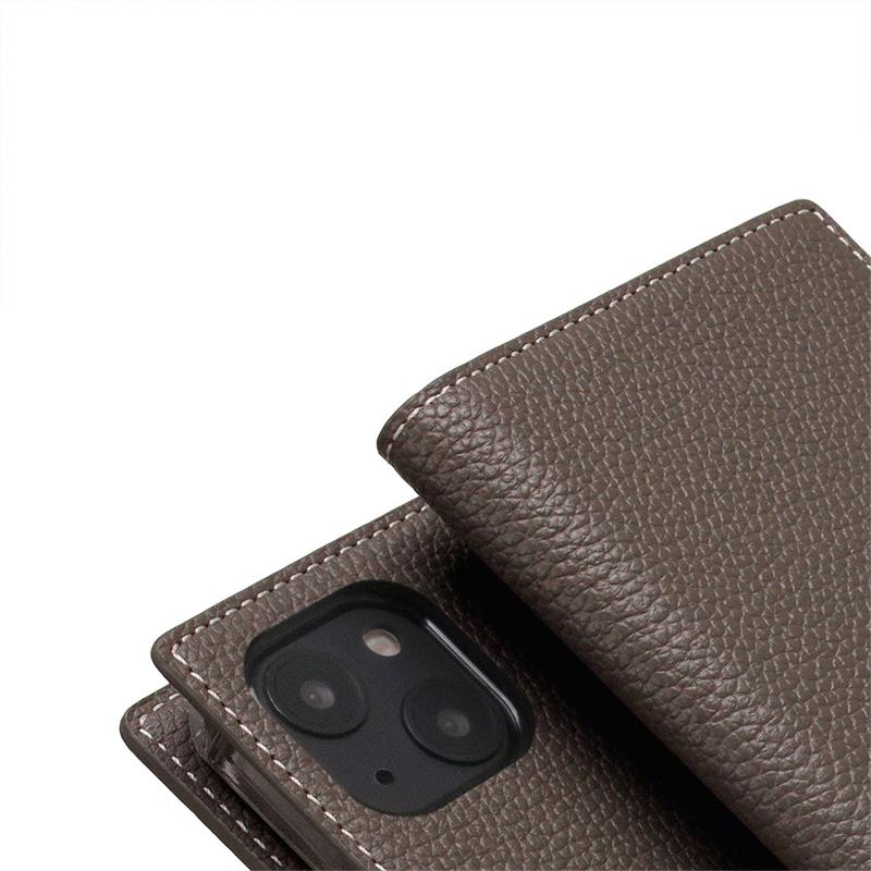 SLG Design puzdro D8 Full Grain Leather pre iPhone 14 Plus - Etoff Cream 