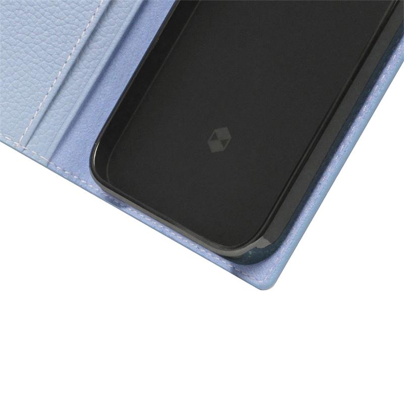 SLG Design puzdro D8 Full Grain Leather pre iPhone 14 Plus - Powder Blue 