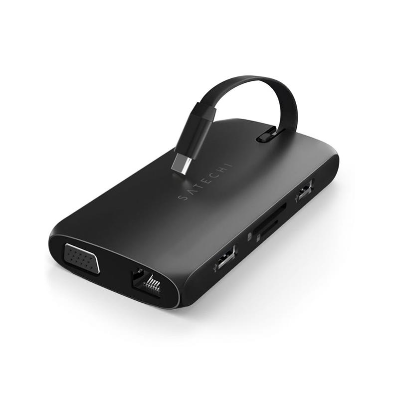 Satechi USB-C On-The-Go Multiport adaptér 4K 60hz - Black 