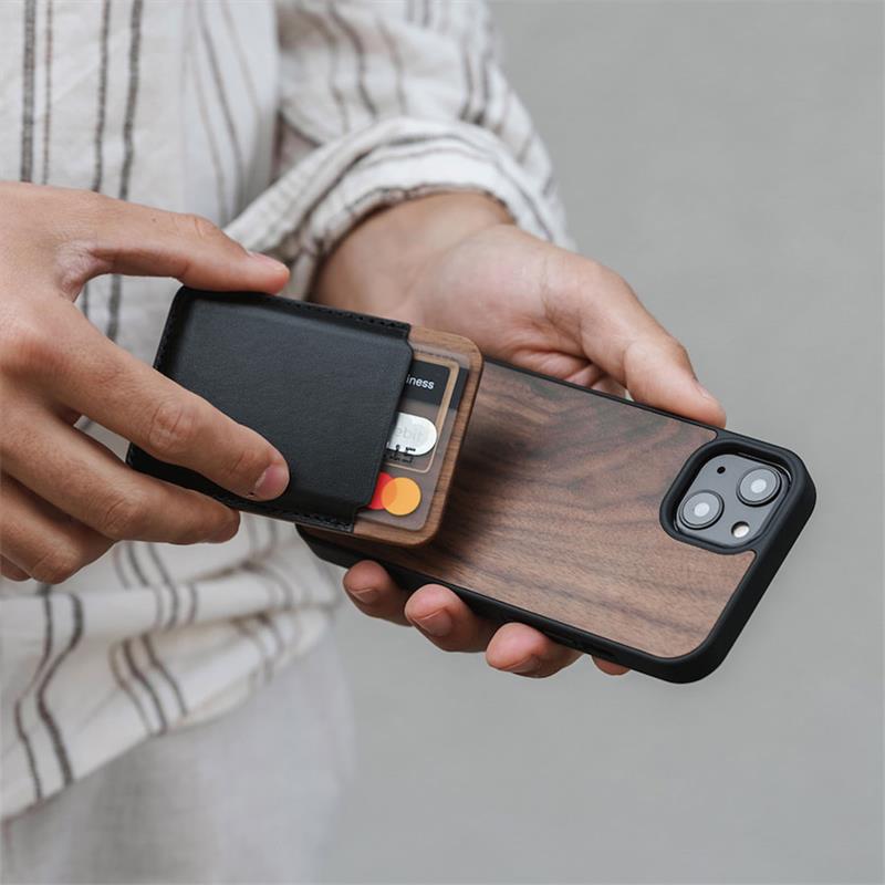 Woodcessories kryt Bumper Case MagSafe pre iPhone 14 - Walnut 