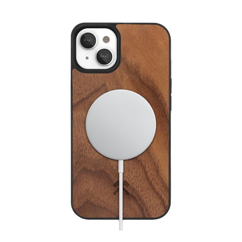 Woodcessories kryt Bumper Case MagSafe pre iPhone 14 - Walnut 