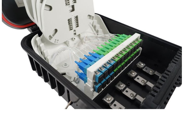SJ-FTTH-SK18-A2 Distribuční box 96 vl., 24 SC adaptérů, neosazený 