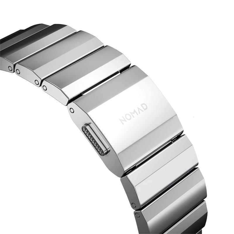 Nomad remienok pre Apple Watch 44-49 mm - Steel Band/Silver Hardware 