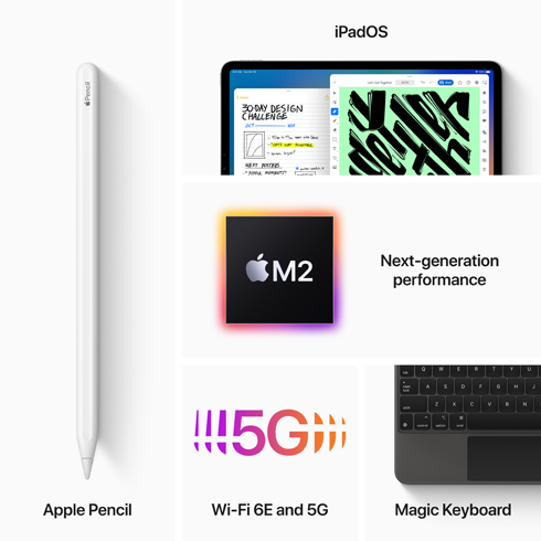 iPad Pro 12.9" Wi-Fi + Cellular 1TB Kozmický sivý (2022) 