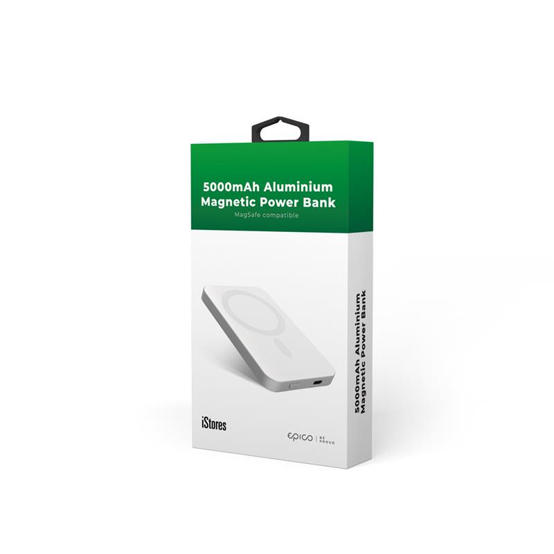 iStores by EPICO 5000mAh Aluminium Power Bank - silver 