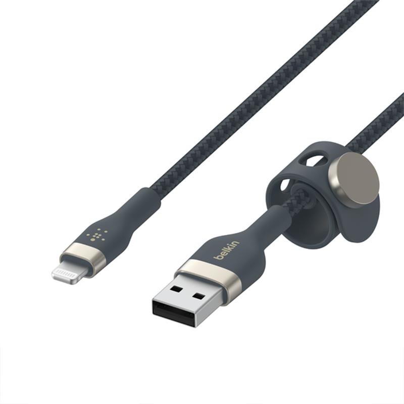 Belkin kábel Boost Charge Pro Flex USB-A to Lightning 2m - Blue 