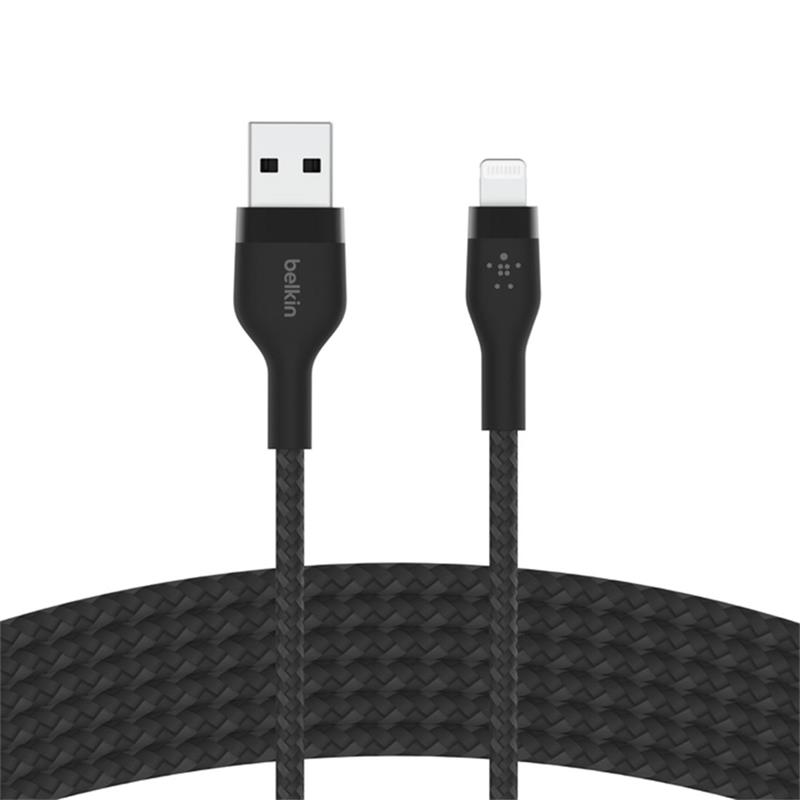 Belkin kábel Boost Charge Pro Flex USB-A to Lightning 3m - Black 