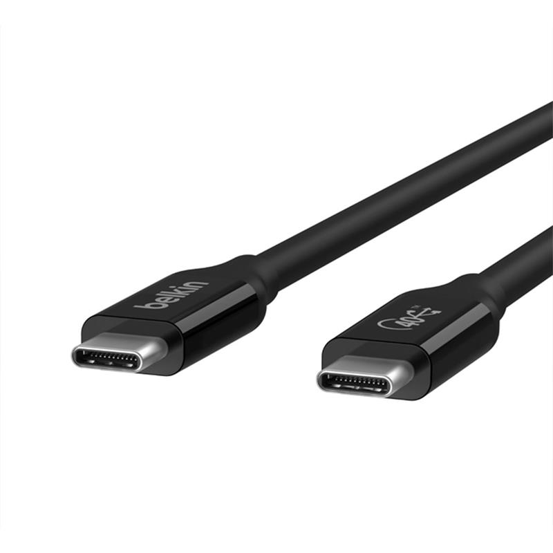Belkin kábel Connect USB4 Cable 0.8m - Black 
