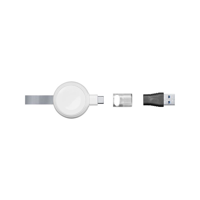 Cellularline Power Pill cestovná nabíjačka pre Apple Watch, s USB adaptérom, biela 