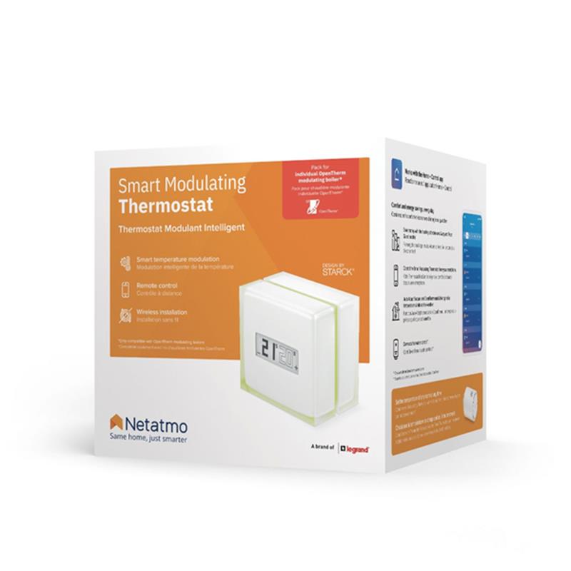 Netatmo Smart Modulating Thermostat - White 