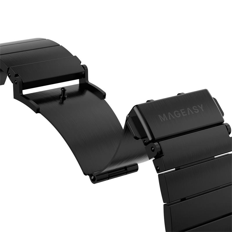 SwitchEasy remienok Maestro Stainless Steel pre Apple Watch 38/40/41mm - Black 