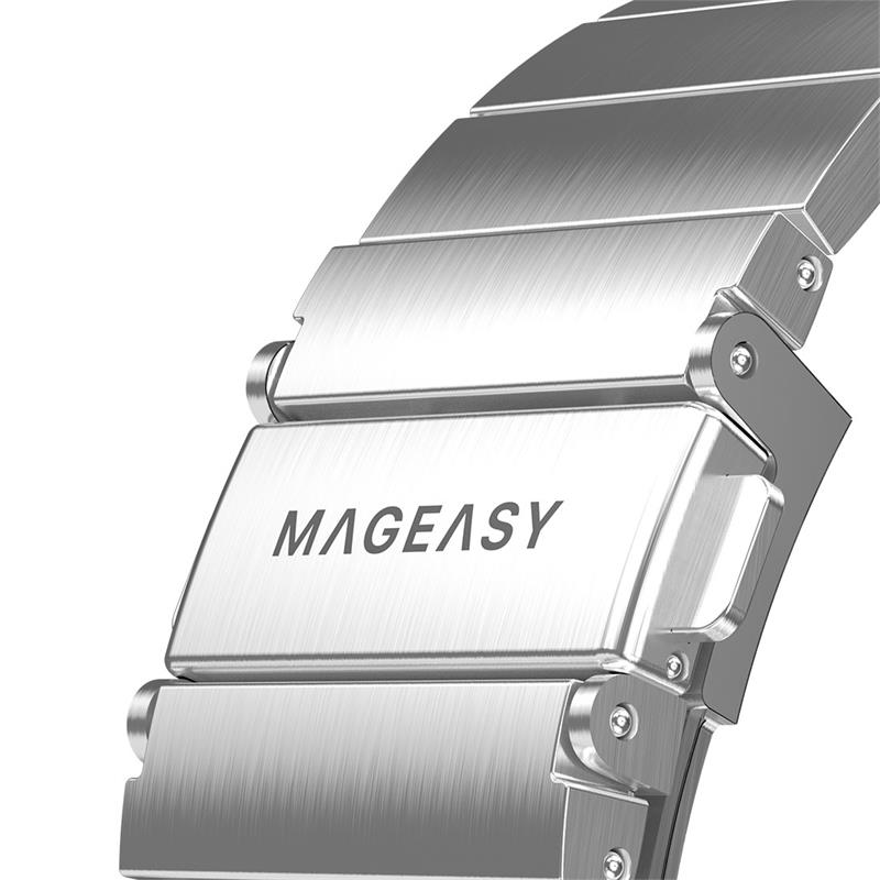SwitchEasy remienok Maestro Stainless Steel pre Apple Watch 38/40/41mm - Silver 