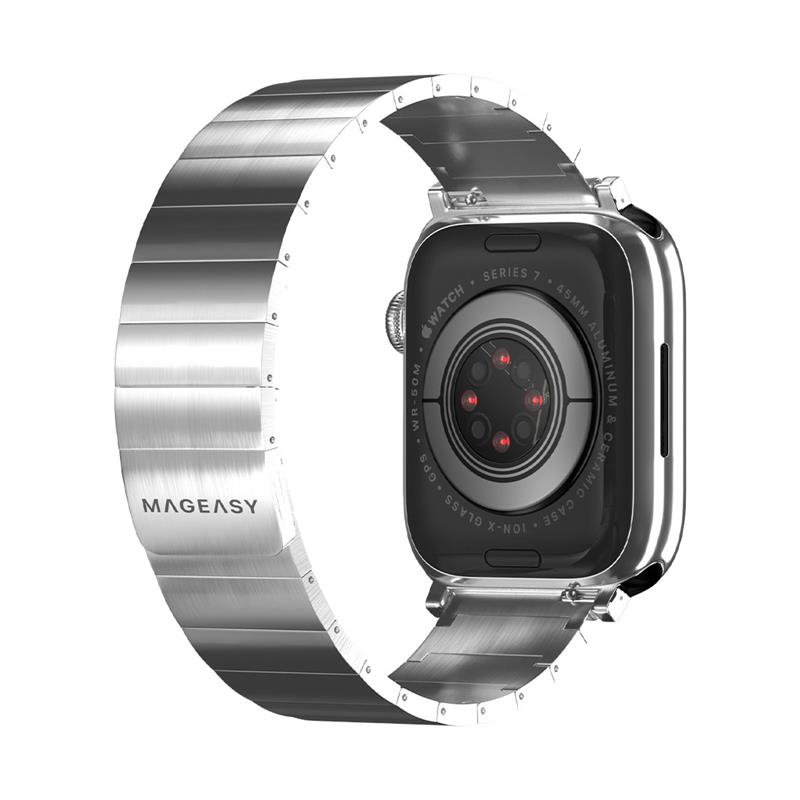 SwitchEasy remienok Maestro Magnetic Stainless Steel pre Apple Watch 38/40/41mm - Silver 