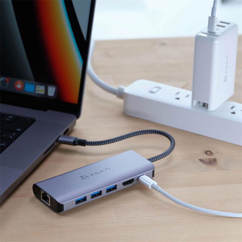 Adam Elements CASA A01s USB-C 4K 6-in-1 Hub  - Grey 