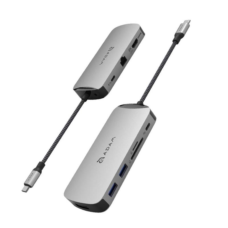 Adam Elements CASA X DP USB-C 8K 10-in-1 Hub  - Grey 