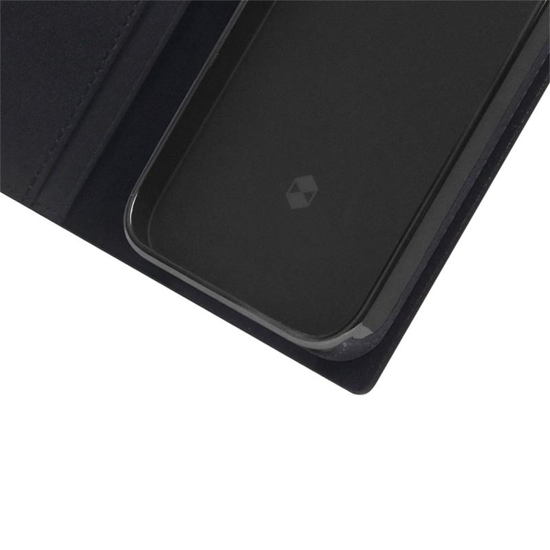 SLG Design puzdro D+ Italian Carbon Leather Diary pre iPhone 14 Plus - Black 
