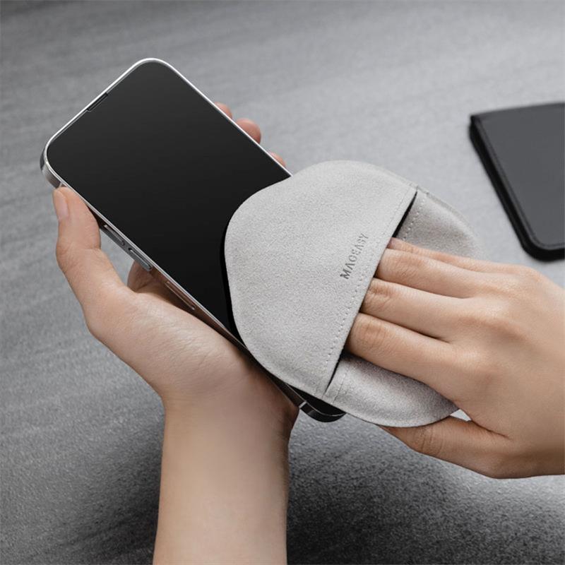 SwitchEasy Microfiber Polishing Cloth Gray 