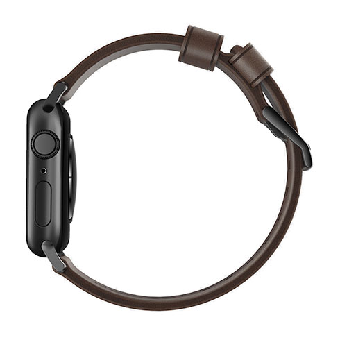 Nomad kožený remienok pre Apple Watch 44-49mm - Modern Brown/Black Hardware 