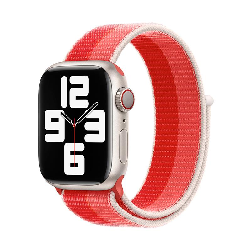 Devia remienok Nylon Braided Two-Tone Loop pre Apple Watch 40/41mm - Peony 