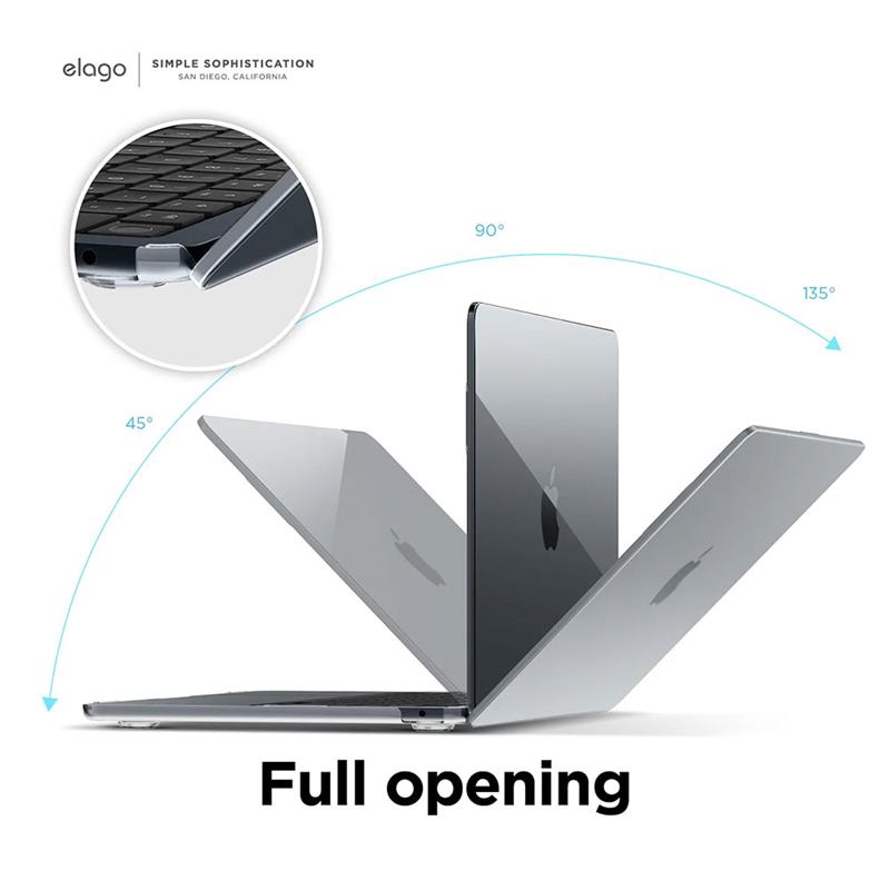 Elago kryt Ultra Slim Case pre Macbook Air 13" M2/M3/M4 - Dark Gray 