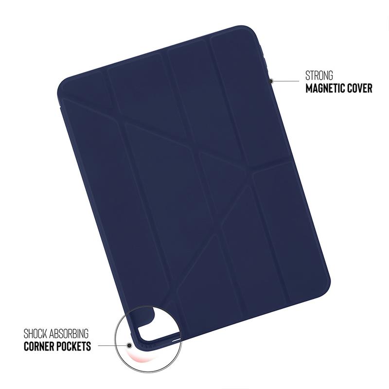 Pipetto puzdro Origami TPU Case pre iPad 10.9" 2022 10th Gen - Dark Blue 