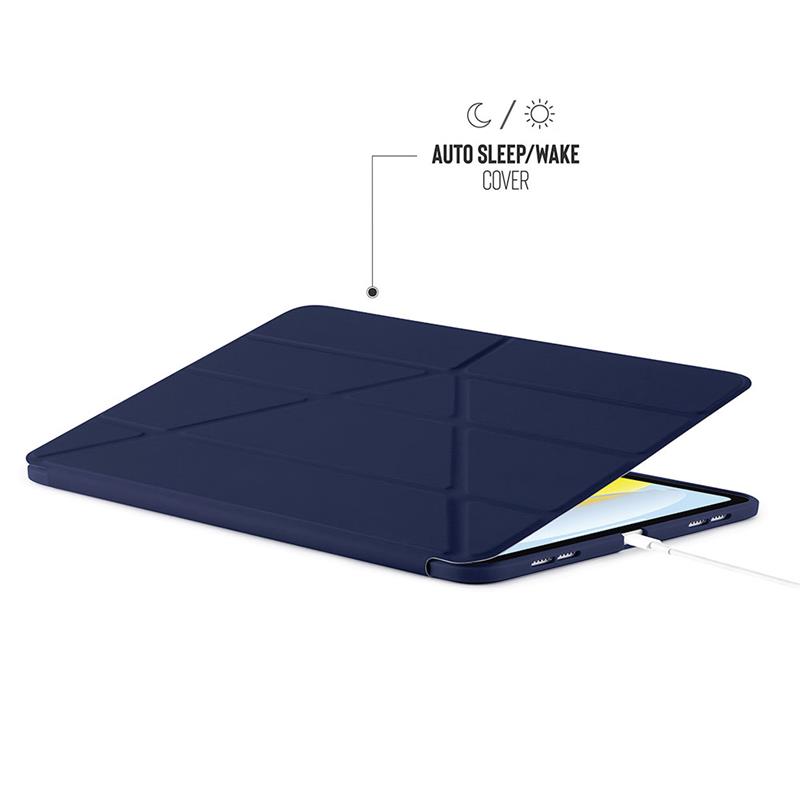 Pipetto puzdro Origami TPU Case pre iPad 10.9" 2022 10th Gen - Dark Blue 