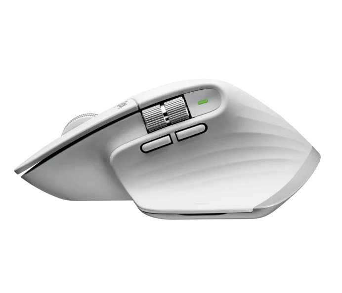Logitech MX Master 3S - výkonná bezdrôtová myš - svetlo šedá 