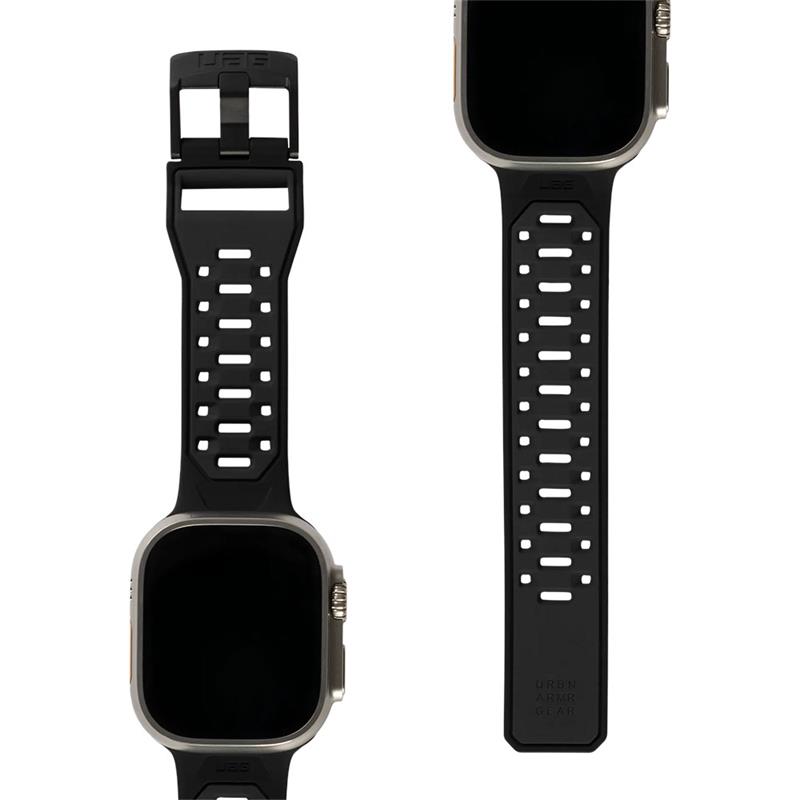 UAG remienok Civilian Silicone Strap pre Apple Watch 44-49mm - Graphite/Black 