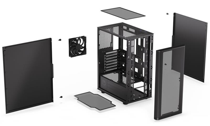 ENDORFY case Ventum 200 Solid / 120mm PWM fan / 2xUSB / čierna 