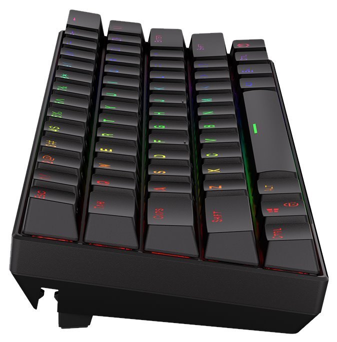 ENDORFY herná klávesnica Thock Compact BR RGB /USB/ brown sw. / bezdrôtová / mechanická / US layout / mini /čierna RGB  