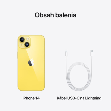iPhone 14 128 GB žltý 